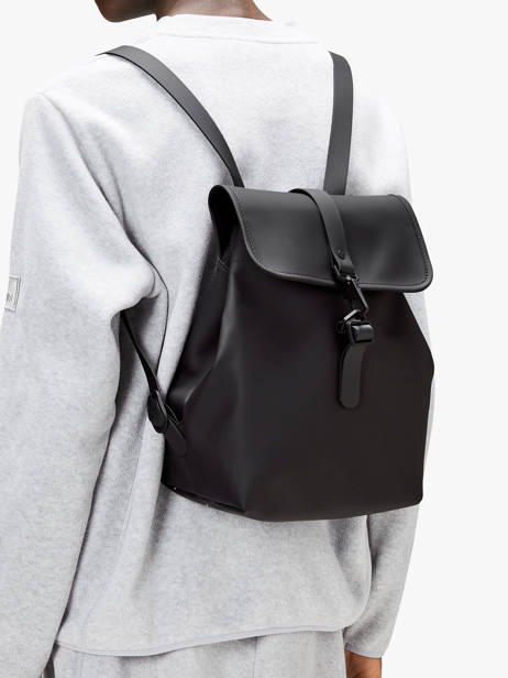 Rugzak 1 Compartiment Rains Zwart city 13040 ander zicht 1